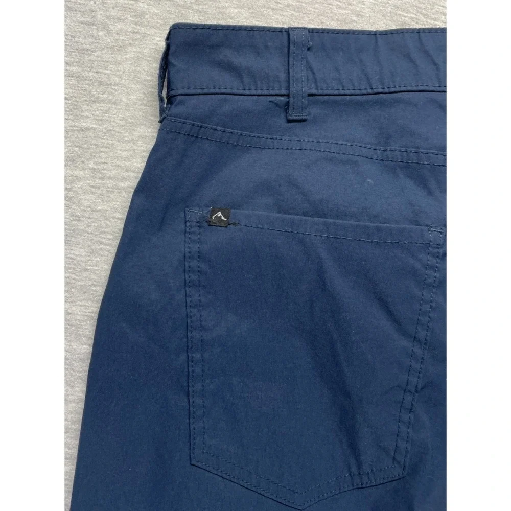 Denali Chino Pants Mens 32 Navy Nylon Stretch Casual Everyday Wear Straight Leg